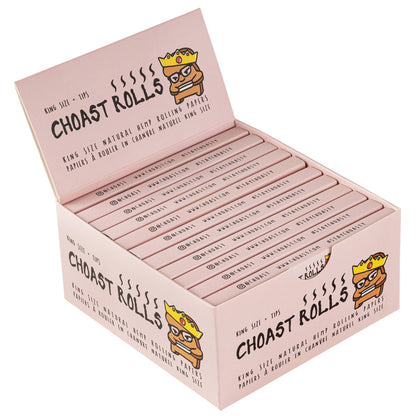 Choast Rolls - King Slim Size - Natural Hemp Papers - 22 Packs Per Carton_0